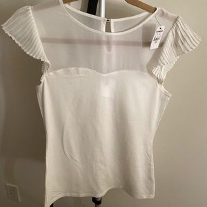 Off white pleated top